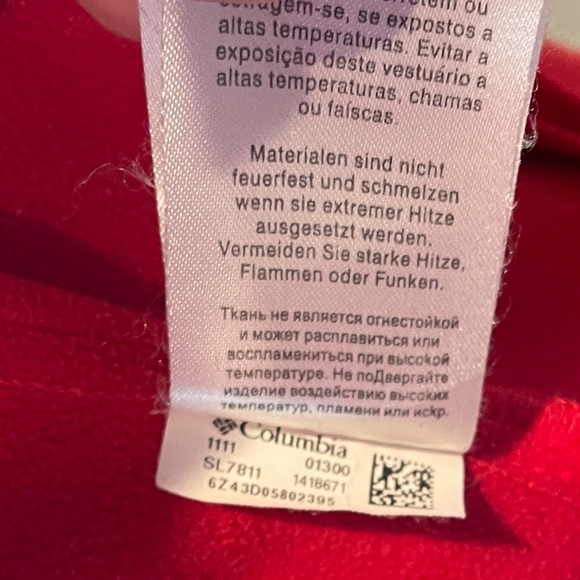 Columbia Black/Red 3-in-1 Coat Jacket Omni-Tech Waterproof Interchange Small SKI - Picture 12 of 12